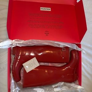Hunter Original Tall Red Gloss Rainboots